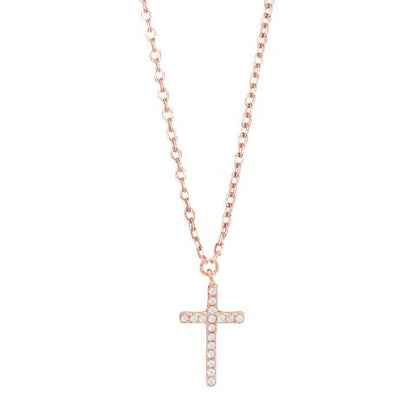 Joanli Nor halskæde kors m. klare sten