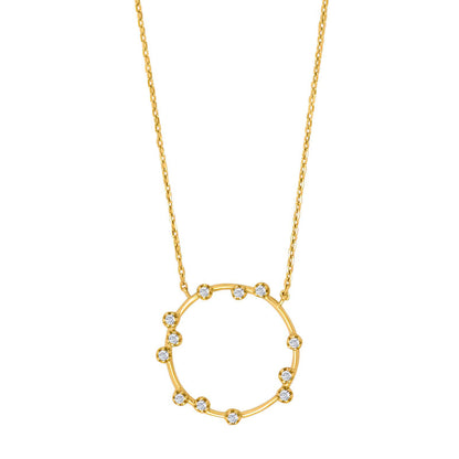 Joanli Nor Nananor halskæde i rhd. sølv og fg. sølv m. zirkonia