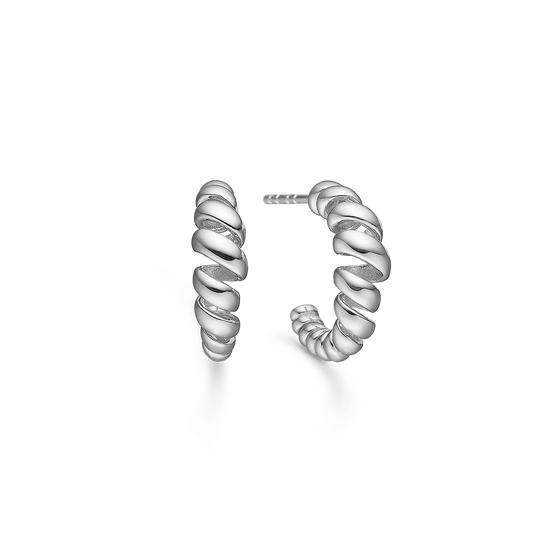 Mads Z Swirl sølv øreringe
