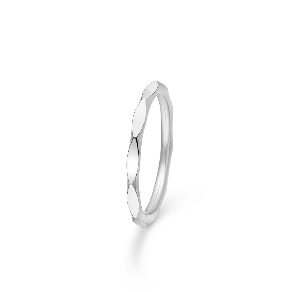 Mads Z Poetry Edge sølv ring