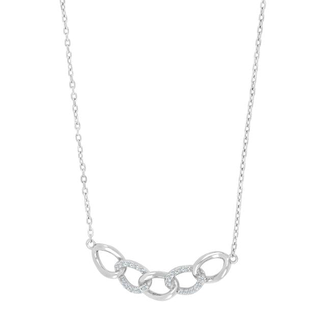 Joanli Nor halskæde m. klare sten