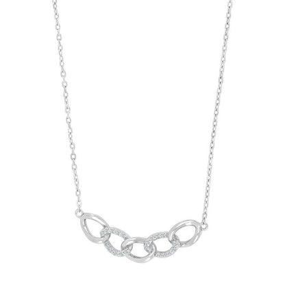 Joanli Nor halskæde m. klare sten