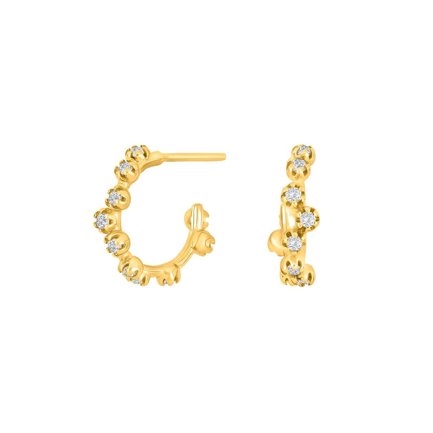 Joanli Nor forgyldt sølv creoler, NANANOR