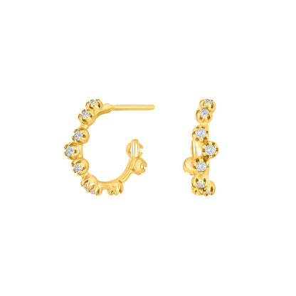 Joanli Nor forgyldt sølv creoler, NANANOR