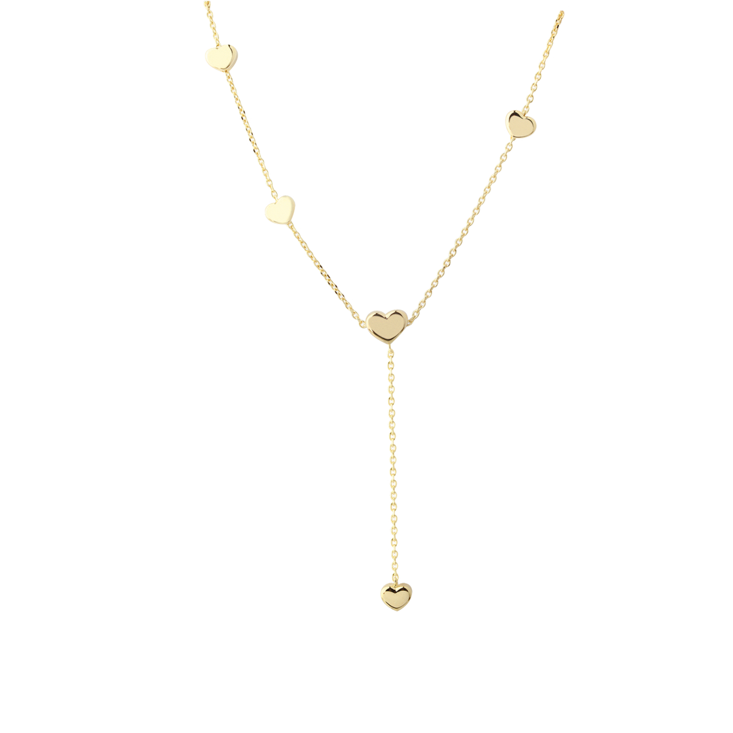 Aqua Dulce Karla Y-halskæde m. hjerter