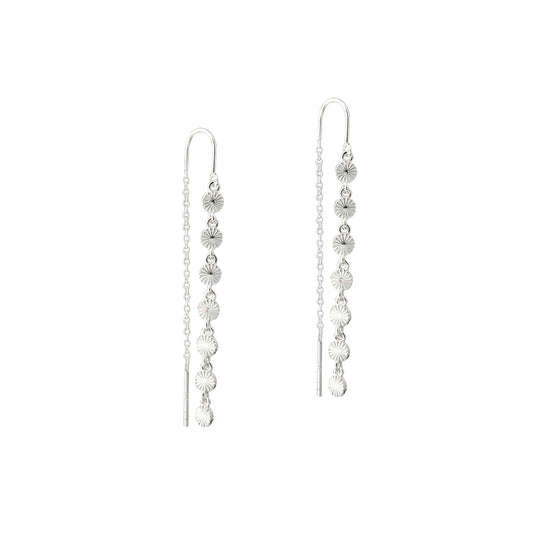 Aqua Dulce Line øreringe med små coins