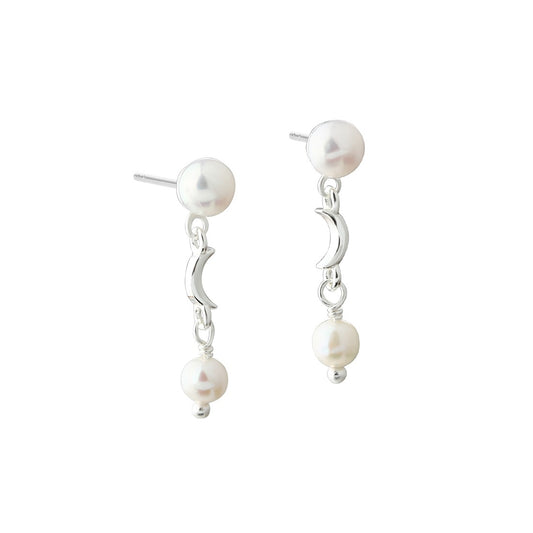 Aqua Dulce Pearl Moon øreringe