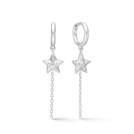 Studio Z Starfish Lustre øreringe i sølv