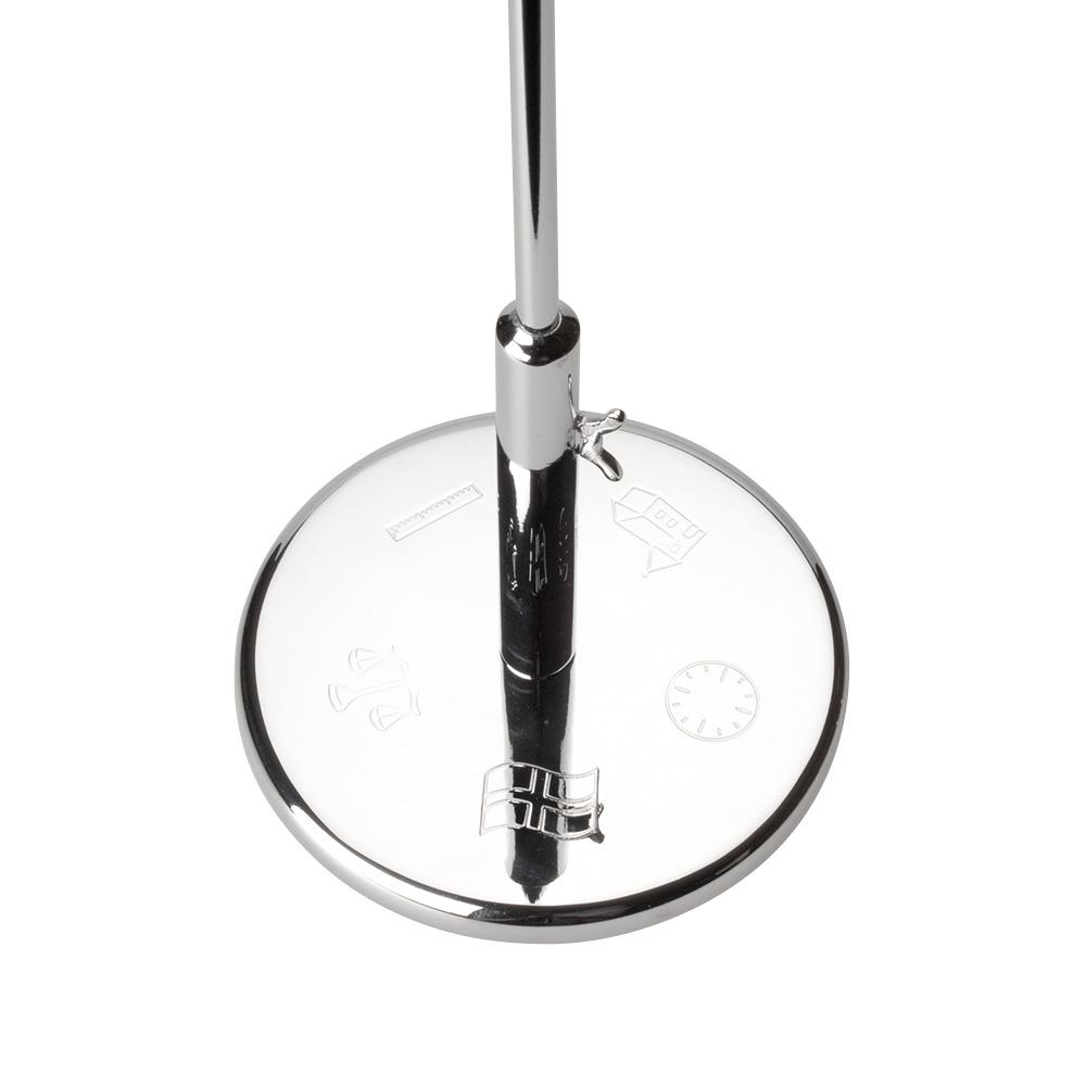 NOA Forkromet flagstang m. dåbsfod, 30 cm