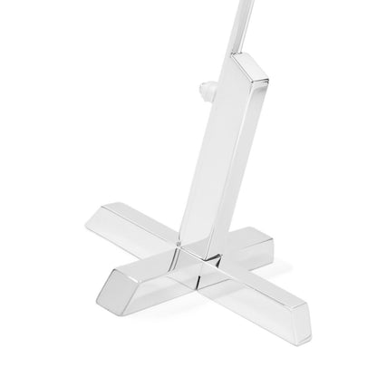 NOA Forsølvet flagstang m. krydsfod 35 cm