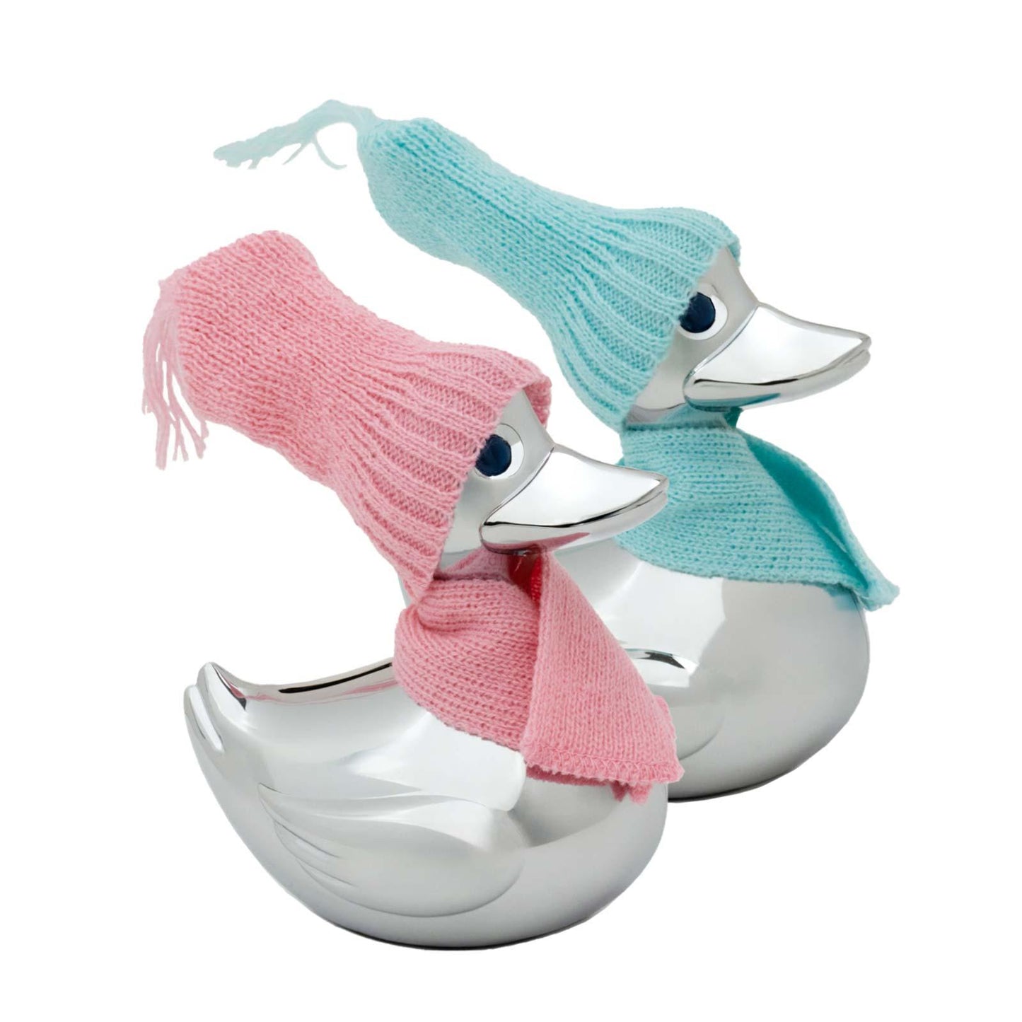 NOA forkromet and sparebøsse m. lyserød/blå tøj