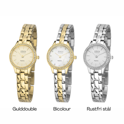 AROS Dameur rund marmor skive og sten