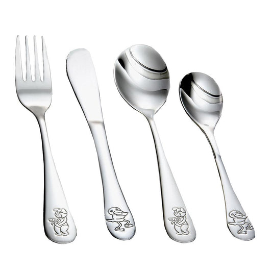 NOA bestik m. Bamse og kylling motiv