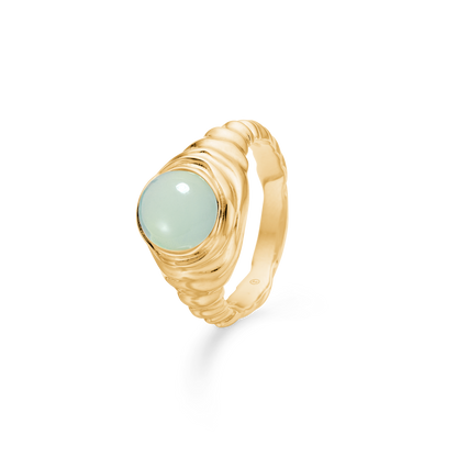 Studio Z Endless Waves forg. sølv m. grøn zirkonia