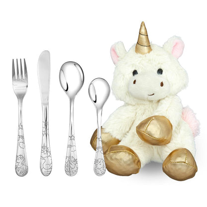 NOA bestik m. enhjørning motiv og bamse