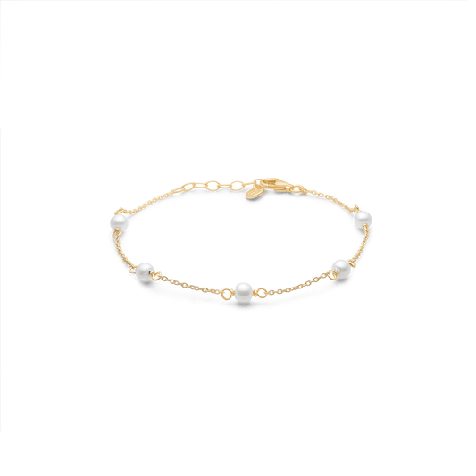 Studio Z Shore armbånd i forg. sølv m. ferskvandskulturperler