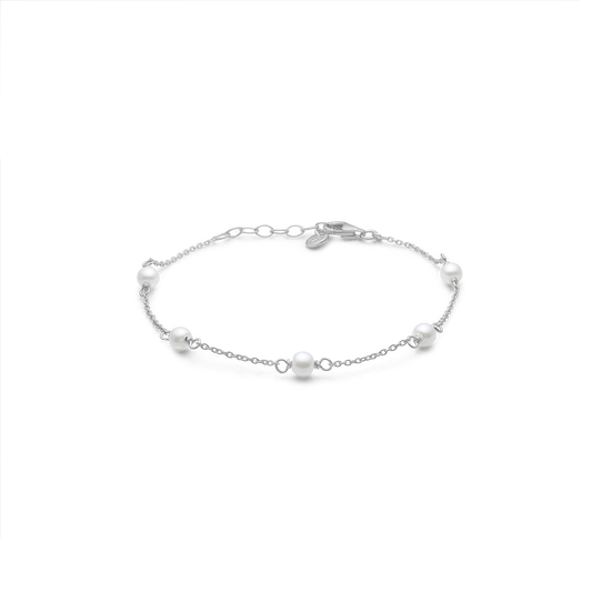 Studio Z Shore armbånd i sølv m. ferskvandskulturperler