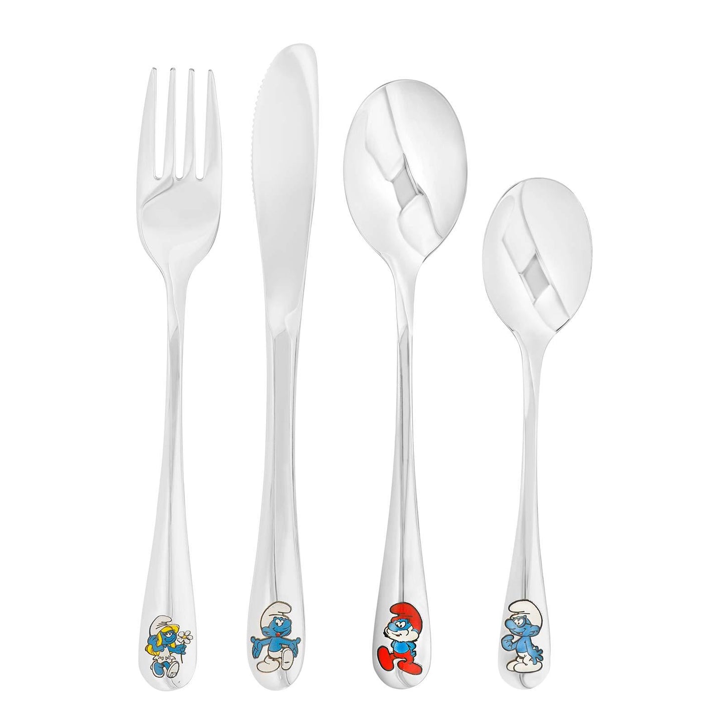 NOA smølfe bestik m. farvet emalje