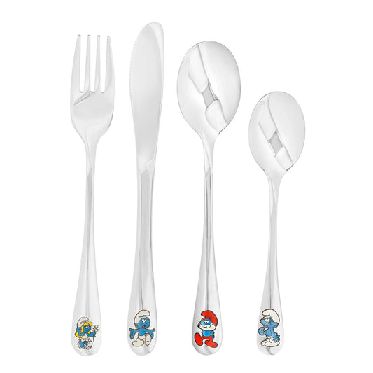 NOA smølfe bestik m. farvet emalje