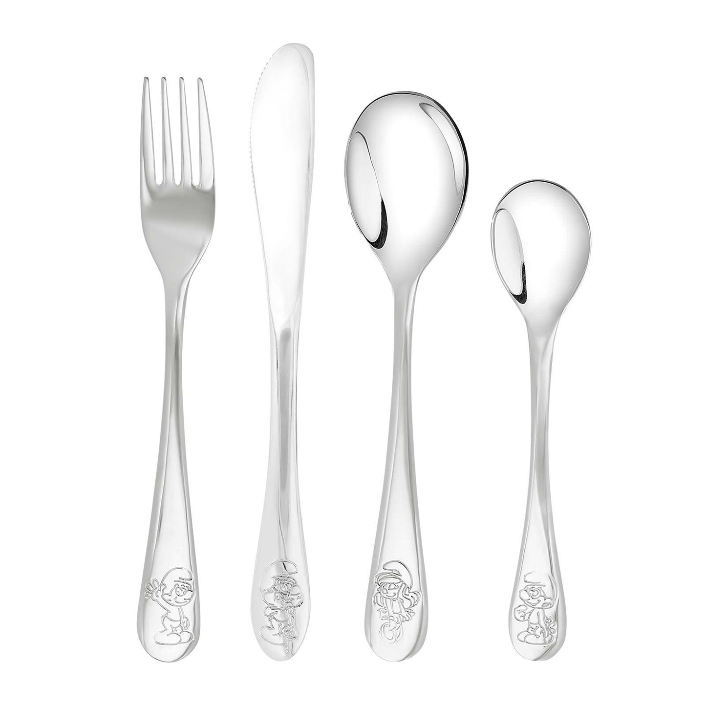 NOA bestik m. smølfer