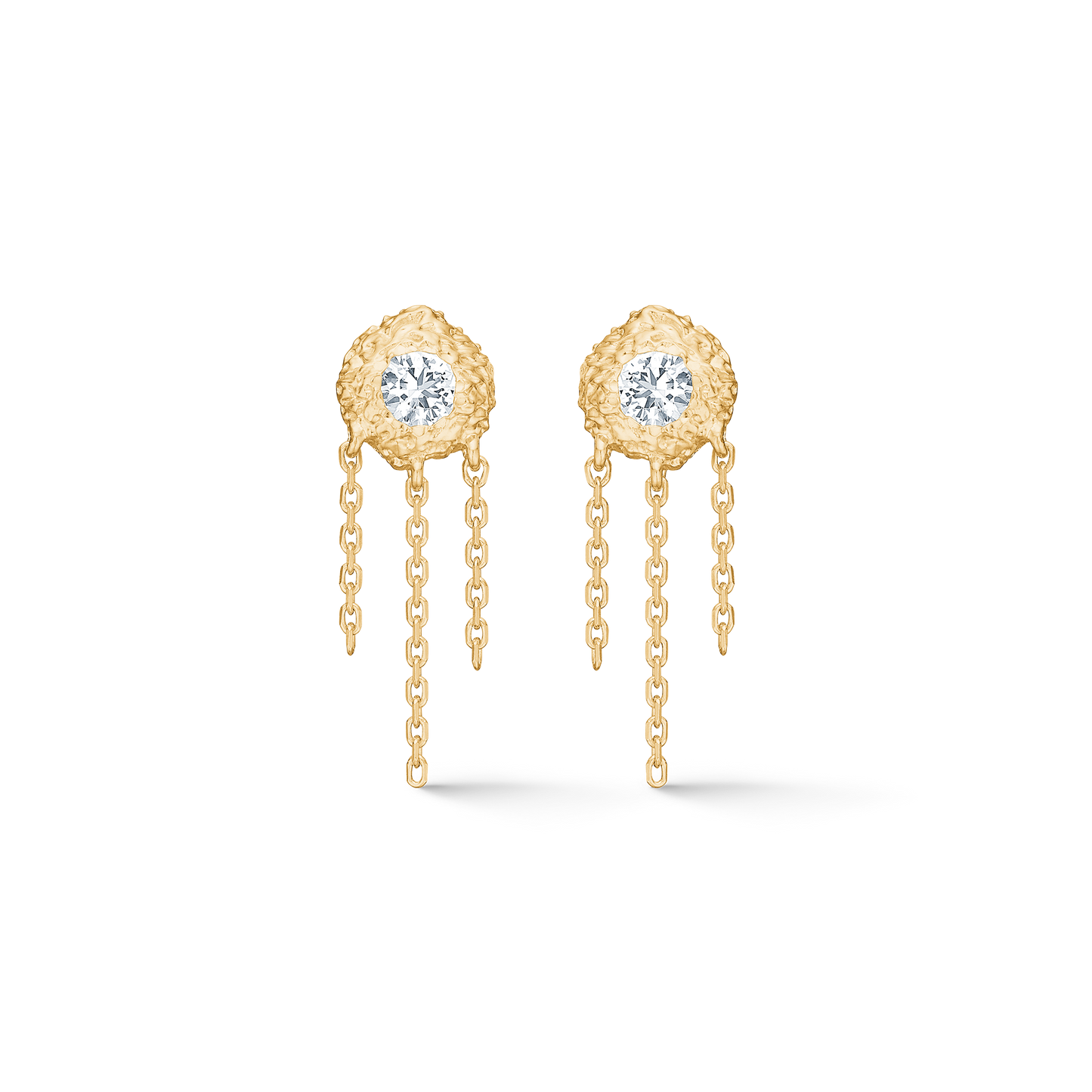 Studio Z Wild Cliff ørestikker i forg. sølv m. zirkoniasten