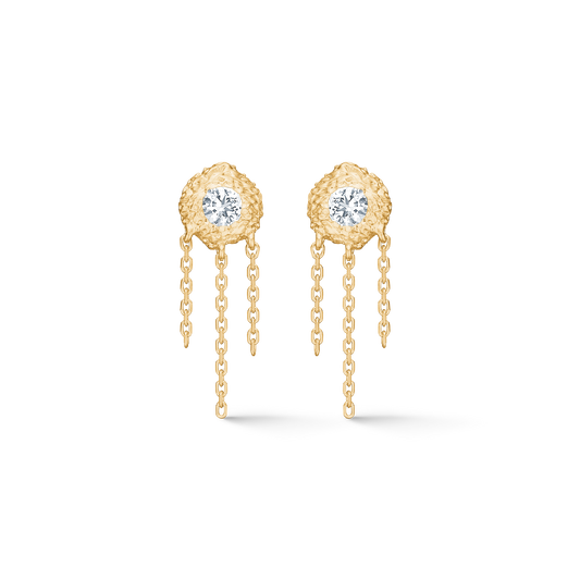 Studio Z Wild Cliff ørestikker i forg. sølv m. zirkoniasten